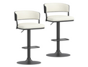 Spade Adjustable Air-Lift Stool, Set of 2