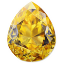 Gemstone Glossy Acrylic Wall Art - Pear Shape