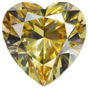 Gemstone Glossy Acrylic Wall Art - Heart Shape