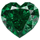 Gemstone Glossy Acrylic Wall Art - Heart Shape