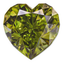 Gemstone Glossy Acrylic Wall Art - Heart Shape
