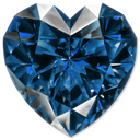 Gemstone Glossy Acrylic Wall Art - Heart Shape