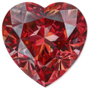 Gemstone Glossy Acrylic Wall Art - Heart Shape