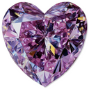 Gemstone Glossy Acrylic Wall Art - Heart Shape