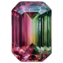 Gemstone Glossy Acrylic Wall Art - Rectangular Shape