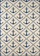 Sailor Pattern Hand-Knotted Wool Area Rug