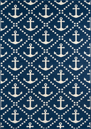 Sailor Pattern Hand-Knotted Wool Area Rug