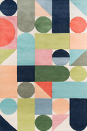 Multi Geometric Area Rug