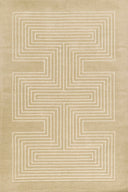 Greek Tonal Angular Maze Area Rug