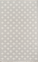 Erath Cross Patterned Geometric Area Rug