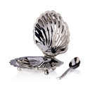 Riviera Shell Lidded Accent Bowl with Spoon