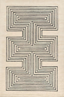 Greek Tonal Angular Maze Area Rug