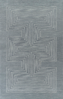 Greek Tonal Angular Maze Area Rug