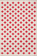 Erath Cross Patterned Geometric Area Rug